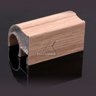 Отсутствие ярко покрашенного финиша зерна профиля 3Д шкафа искажения алюминиевого деревянного